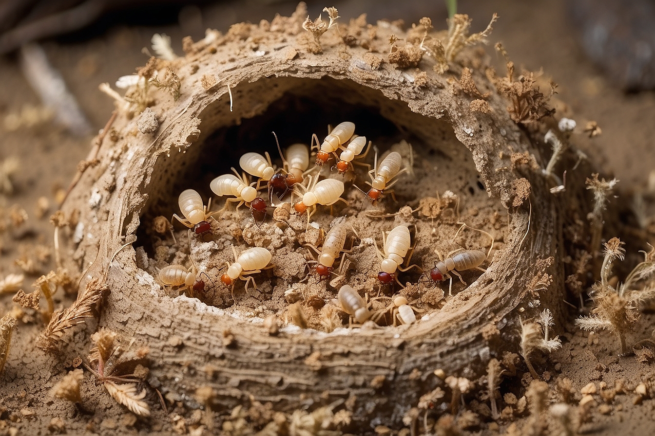 what does a termite nest look like