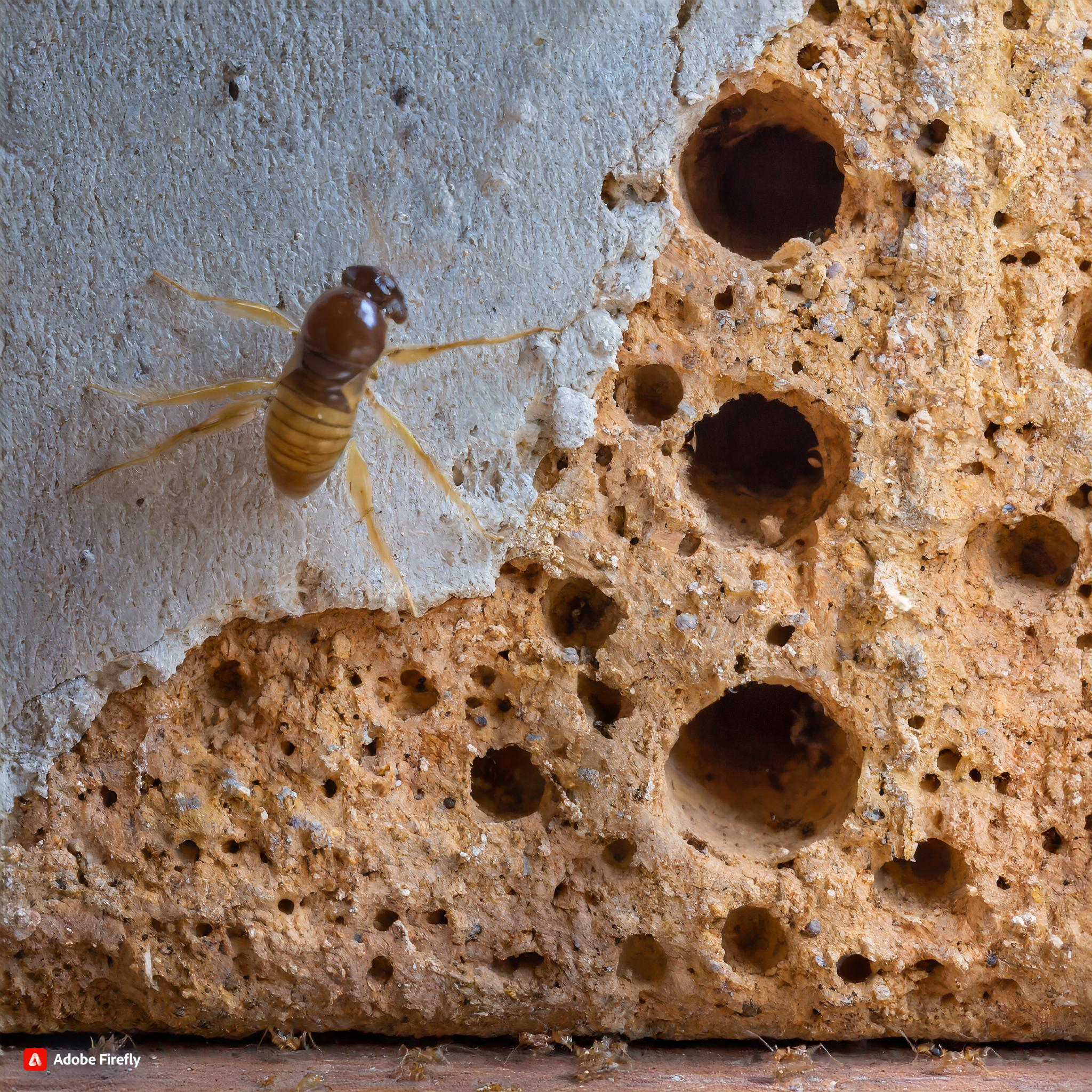 Termite Holes in Wall