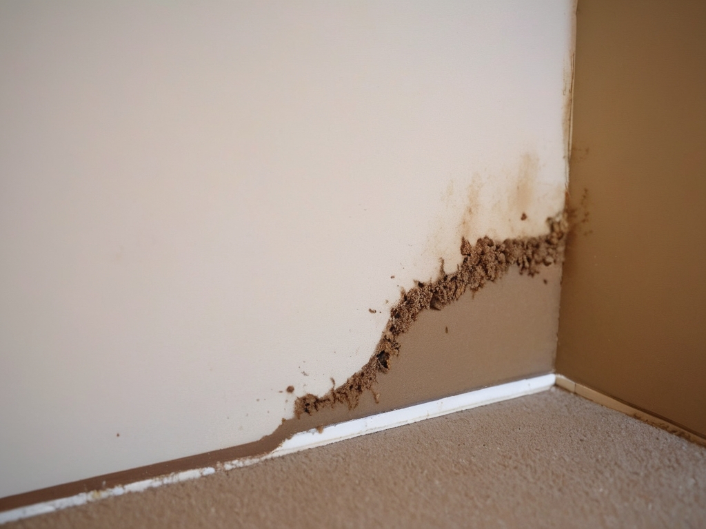 Termite Pinholes in Drywall