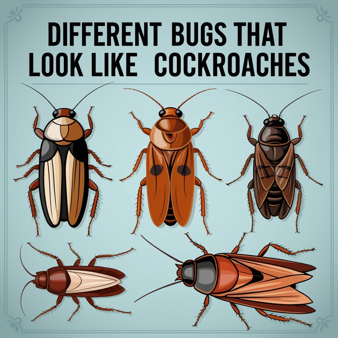 Different Bugs That Look Like Cockroaches