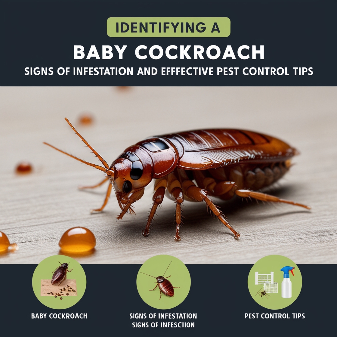 Identifying Baby Cockroach